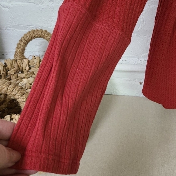 Style and Company XXL Waffle Top Red - Picture 3 of 5